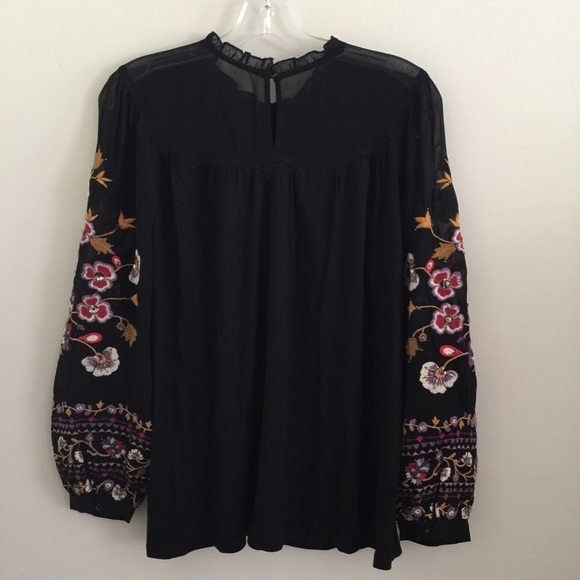 NWT Anthropologie LOUISE EMBROIDERED TOP - Picture 8 of 8